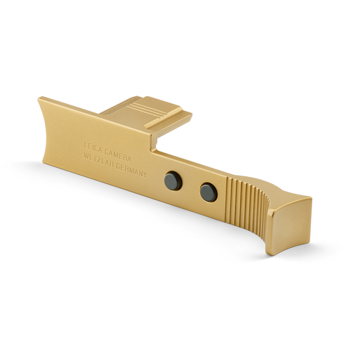 Leica Thumb support Q3, brass, blasted finish